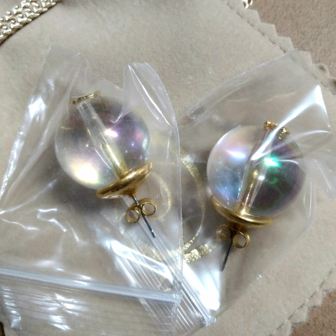 Q-pot.(キューポット)のQ-pot.バブルピアス Bubble Double Dream Pierce☆ レディースのアクセサリー(ピアス)の商品写真