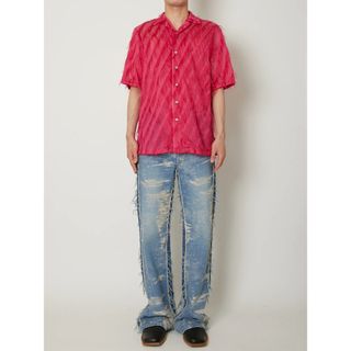 stein - TAAKK 23SS FRINGE CUT OPEN COLLAR SHIRTS