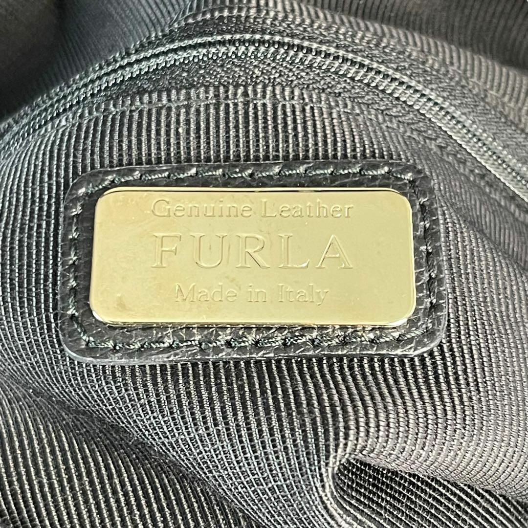 Furla(フルラ)のフルラ　ハンドバッグ　ショルダーバッグ　2way　レザー　ブラック　A336 レディースのバッグ(ショルダーバッグ)の商品写真