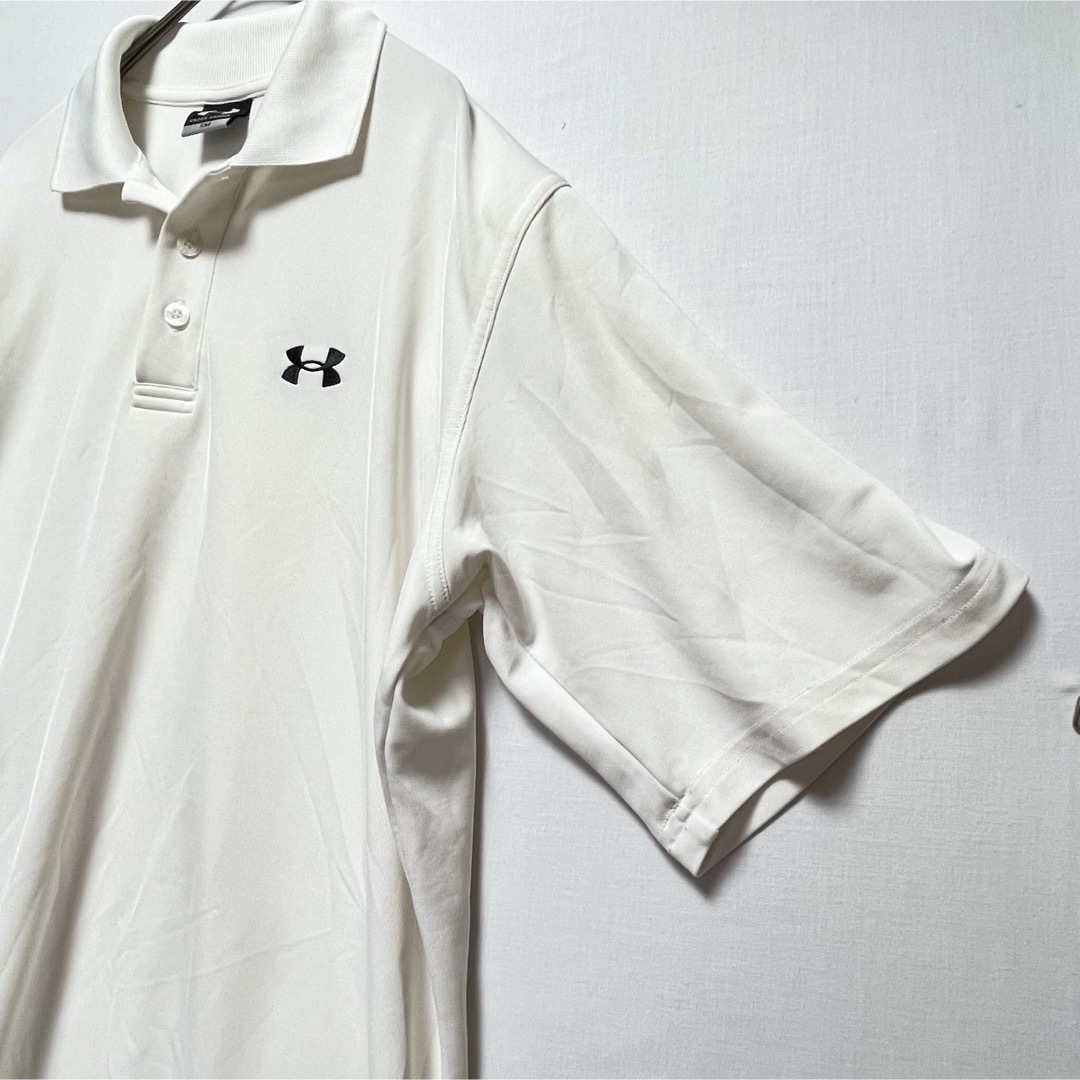 UNDER ARMOUR(アンダーアーマー)のアンダーアーマー 半袖 ポロシャツ 刺繍ロゴ ペルー製 Tシャツ ゴルフシャツ  メンズのトップス(ポロシャツ)の商品写真