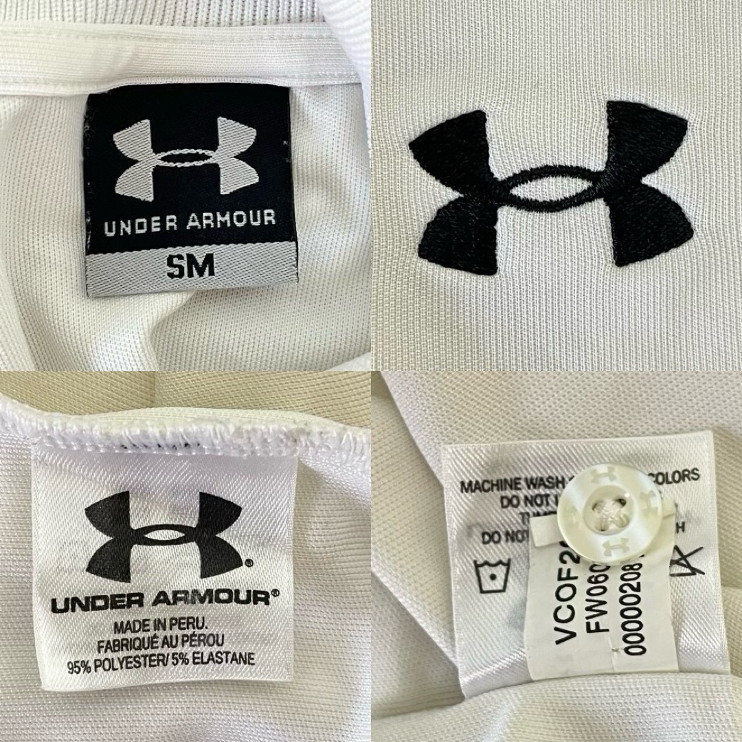 UNDER ARMOUR(アンダーアーマー)のアンダーアーマー 半袖 ポロシャツ 刺繍ロゴ ペルー製 Tシャツ ゴルフシャツ  メンズのトップス(ポロシャツ)の商品写真