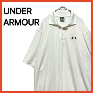 アンダーアーマー(UNDER ARMOUR)のアンダーアーマー 半袖 ポロシャツ 刺繍ロゴ ペルー製 Tシャツ ゴルフシャツ (ポロシャツ)