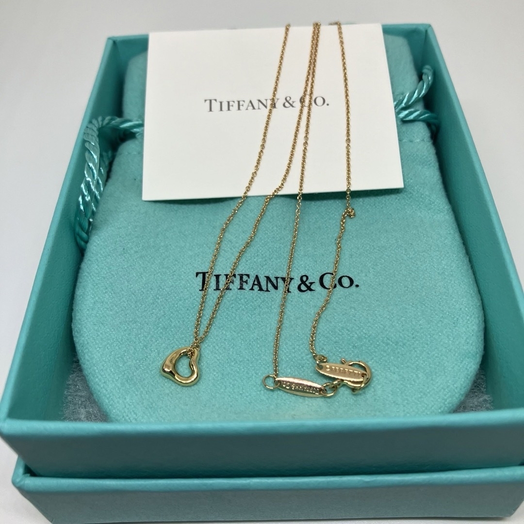 Tiffany & Co.(ティファニー)のティファニー オープンハート ネックレス K18 750  レディースのアクセサリー(ネックレス)の商品写真