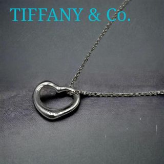 ティファニー(Tiffany & Co.)のティファニー　ネックレス　エルサペレッティ　オープンハート　シルバー　A193(ネックレス)