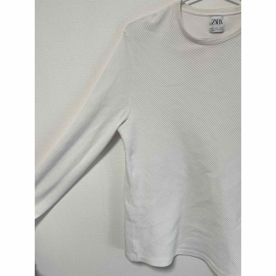 ZARA(ザラ)のZARA ホワイトトップス メンズのトップス(Tシャツ/カットソー(七分/長袖))の商品写真