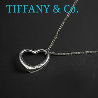 ティファニー(Tiffany & Co.)のティファニー　ネックレス　エルサペレッティ　オープンハート　シルバー　A191(ネックレス)