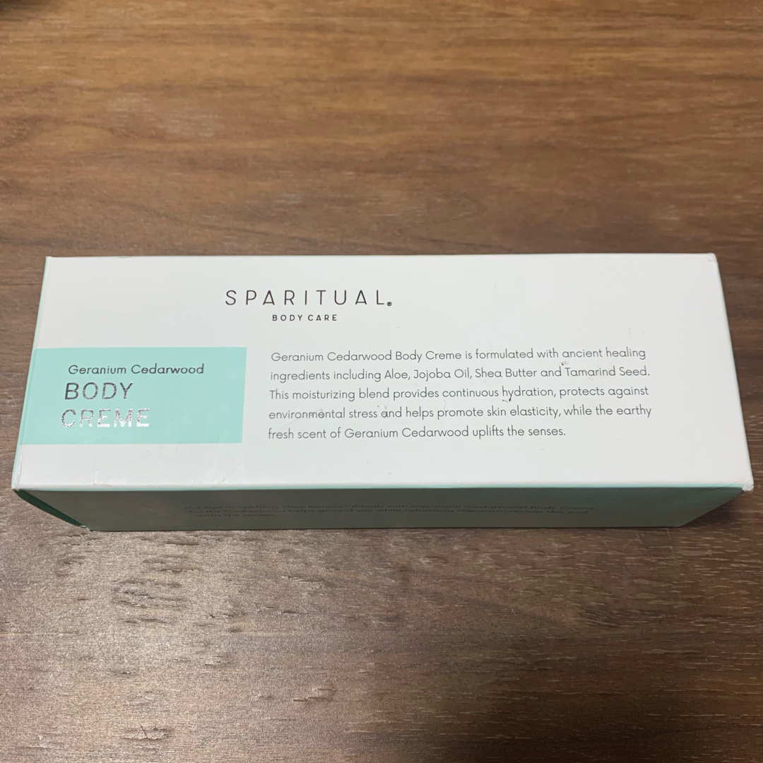 SPARITUAL body care ゼラニウム シダーウッド ボディクリーム コスメ/美容のボディケア(ボディクリーム)の商品写真