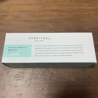 SPARITUAL body care ゼラニウム シダーウッド ボディクリーム(ボディクリーム)