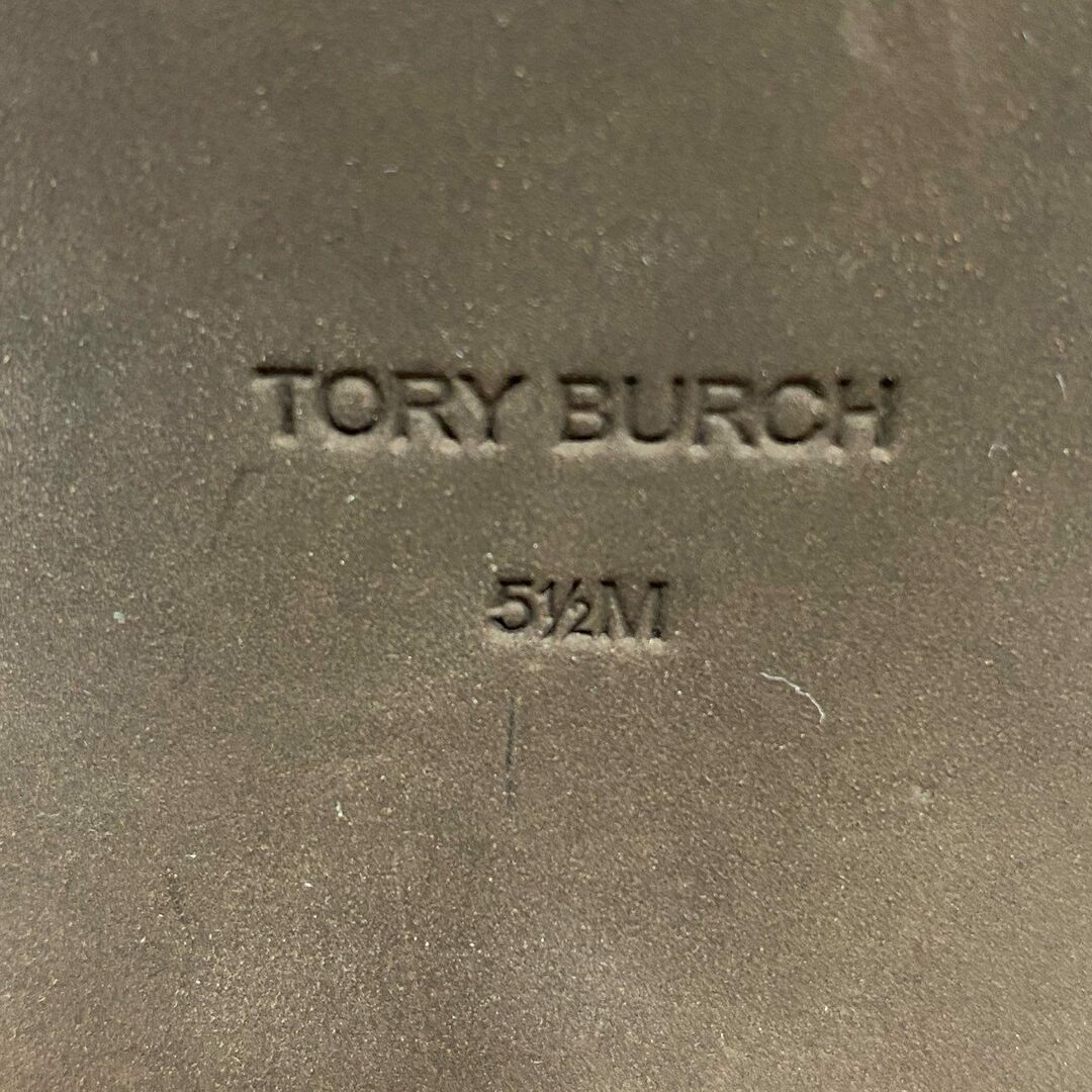 Tory Burch(トリーバーチ)の3e12 【極美品】 定価￥72,500 TORY BURCH トリーバーチ INES アイネス ヒールサンダル 5 1/2M ホワイト レザー シューズ T-LOGO SANDAL レディースの靴/シューズ(サンダル)の商品写真