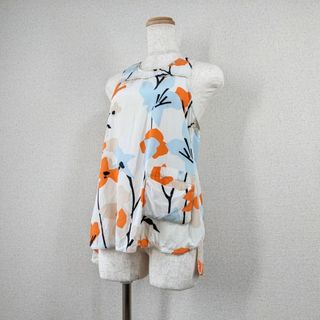 ダイアンフォンファステンバーグ(DIANE von FURSTENBERG)の【ダイアンフォンフォステンバーグ】トップス　カットソー　シルク100％　総柄(Tシャツ(半袖/袖なし))