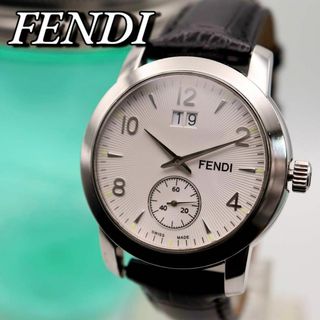 フェンディ(FENDI)の極美品 FENDI orologi スモセコ デイト メンズ腕時計 850(腕時計(アナログ))