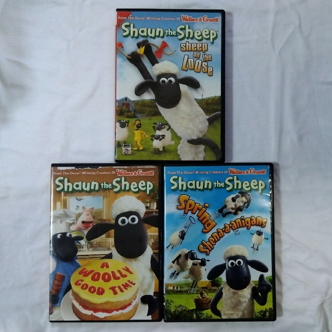 US版「ひつじのショーン」 DVD３枚 Shaun the Sheep エンタメ/ホビーのDVD/ブルーレイ(キッズ/ファミリー)の商品写真