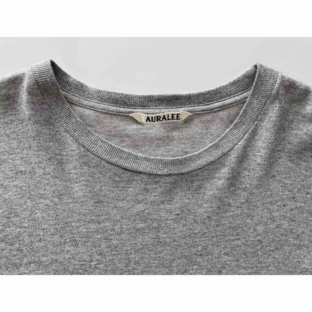 AURALEE(オーラリー)のAURALEE 長袖カットソー 4 グレー  メンズのトップス(Tシャツ/カットソー(七分/長袖))の商品写真