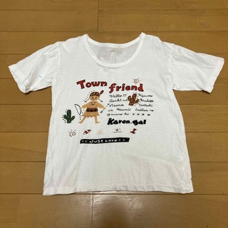 セシール(cecile)のTシャツ　ホワイト　Town friend   130(Tシャツ/カットソー)