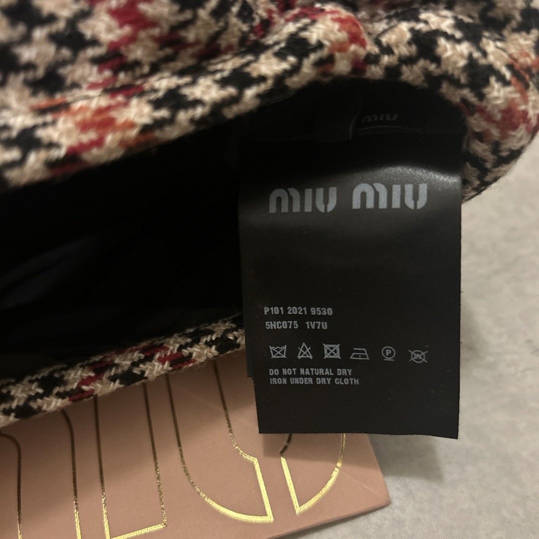 miumiu(ミュウミュウ)のmiumiu ベレー帽 レディースの帽子(ハンチング/ベレー帽)の商品写真