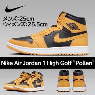 ジョーダン(Jordan Brand（NIKE）)の【新品】 25㎝　ナイキ  エアジョーダン 1 ハイ ゴルフ "パラン"(シューズ)