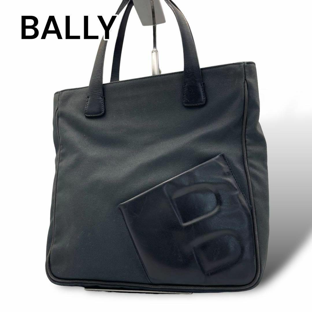 Bally(バリー)のBALLY バリー　ハンドバッグ　キャンバス　レザー　ブラック　A316 レディースのバッグ(ハンドバッグ)の商品写真