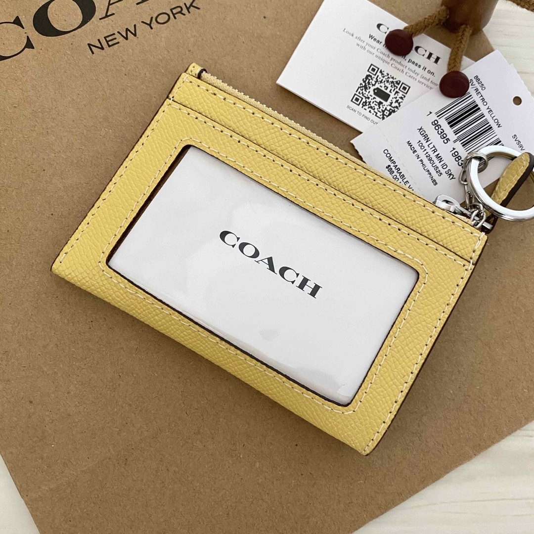 COACH(コーチ)のCOACH   コインケース   イエロー   小銭入れ財布 レディースのファッション小物(コインケース)の商品写真