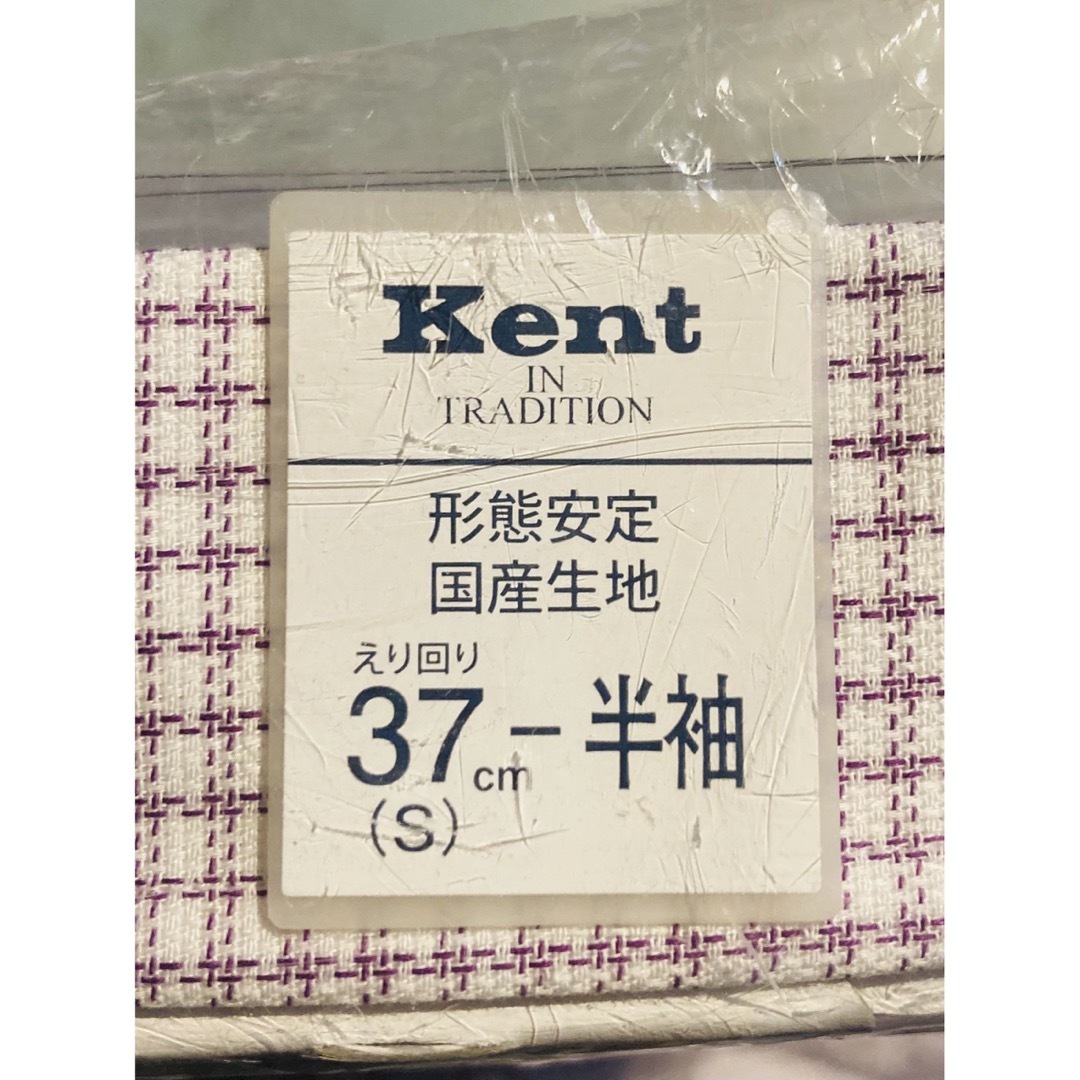 KENT(ケント)の★新品未使用★メンズKENT半袖BDシャツ37パープル系チェック メンズのトップス(シャツ)の商品写真