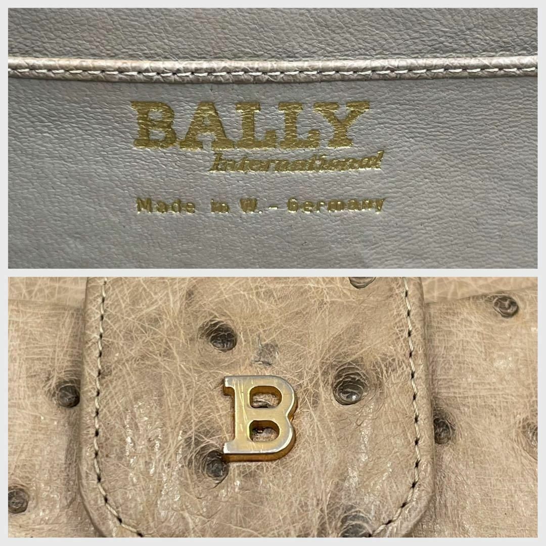 Bally(バリー)のバリー　ハンドバッグ　オーストリッチ　ベージュ　A315 レディースのバッグ(ハンドバッグ)の商品写真