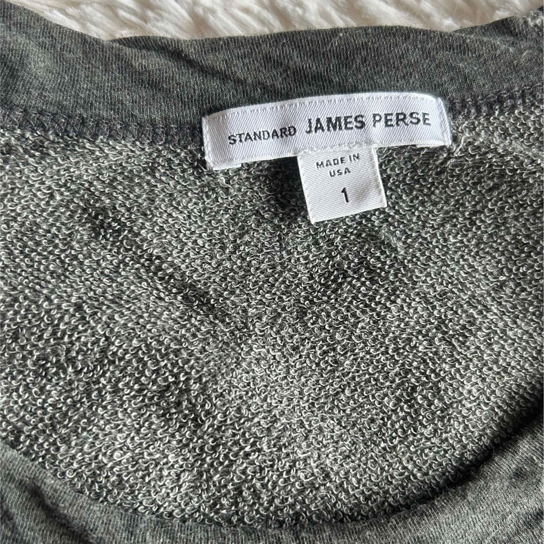 JAMES PERSE(ジェームスパース)のジェームスパース　薄手スエット　オリーブ　M メンズのトップス(Tシャツ/カットソー(七分/長袖))の商品写真