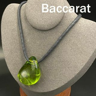 バカラ(Baccarat)のバカラ ネックレス チョーカー グリーン クリスタル アクセサリー(ネックレス)