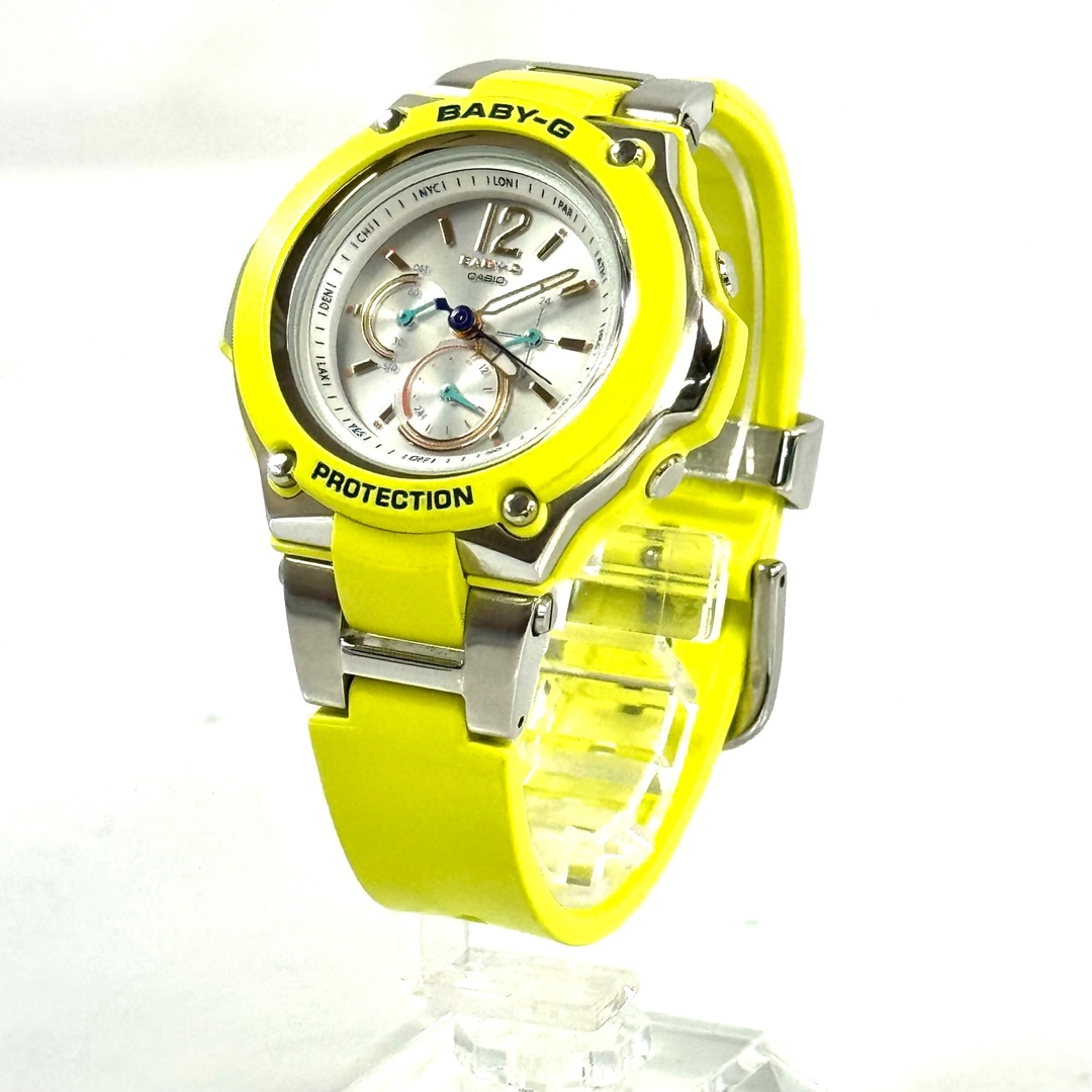CASIO(カシオ)のカシオ　ベビージー　トリッパー　BGA-1400-9BJF　クロノグラフ　電波ソーラー　シルバー　ラバー　レディース レディースのファッション小物(腕時計)の商品写真