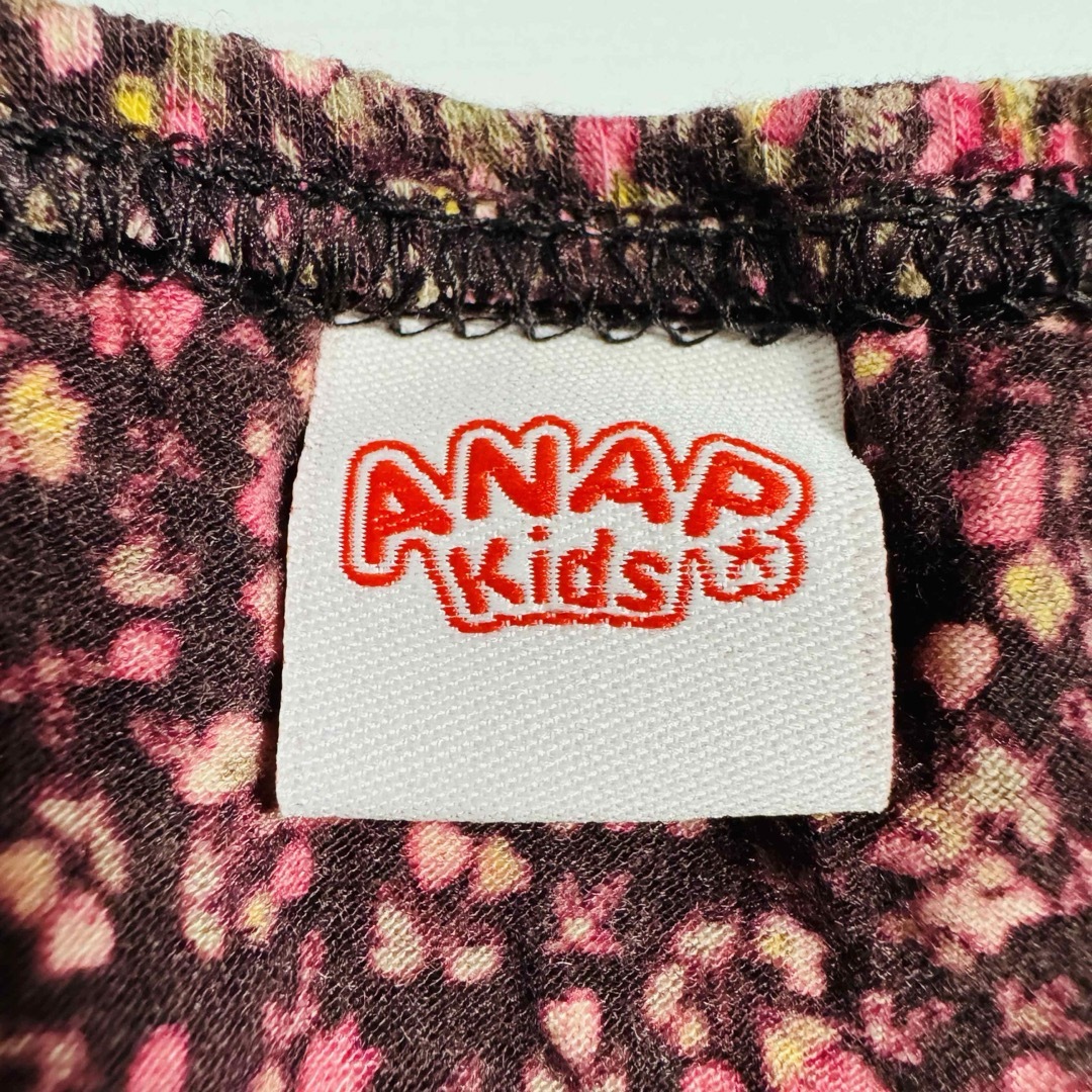 ANAP Kids(アナップキッズ)の● ANAP kids ワンピースのような 小花柄 トップス 100 USED● キッズ/ベビー/マタニティのキッズ服女の子用(90cm~)(ワンピース)の商品写真