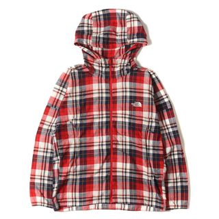 JUNYA WATANABE MAN COMME des GARCONS ジュンヤワタナベ マン コムデギャルソン パーカー サイズ:M 05SS THE NORTH FACE マドラスチェック ソフトフランネル マウンテンパーカー フード ジップ Y2K レッド 日本製 アウター ジャケット【メンズ】【中古】(マウンテンパーカー)