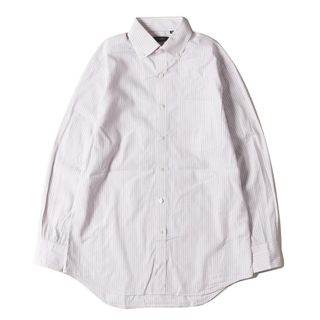 ポールスミス(Paul Smith)のPaul Smith ポールスミス シャツ サイズ:M ボタンダウン コットンブロード ストライプ ドレスシャツ 長袖 B.D ホワイト オレンジ ブルー トップス カジュアルシャツ【メンズ】【中古】(シャツ)