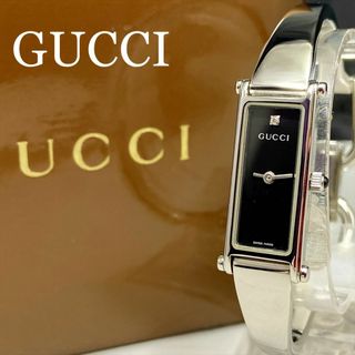 グッチ(Gucci)の新品仕上 新品電池 グッチ 1500L バングル 1P ダイヤモンド 腕時計(腕時計)