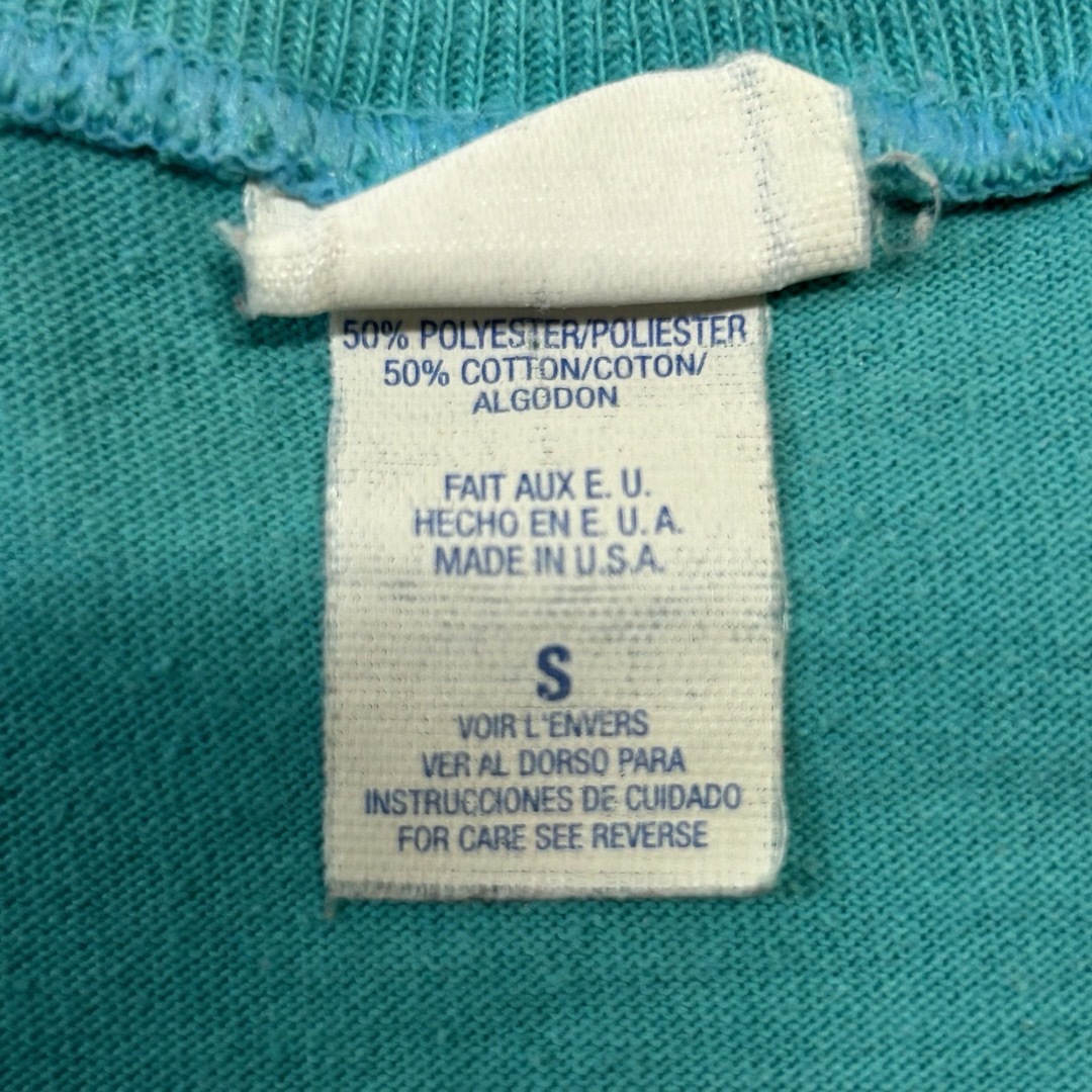 SNOOPY(スヌーピー)のスヌーピー　ヴィンテージ　Tシャツ　グリーン　r826 レディースのトップス(Tシャツ(半袖/袖なし))の商品写真