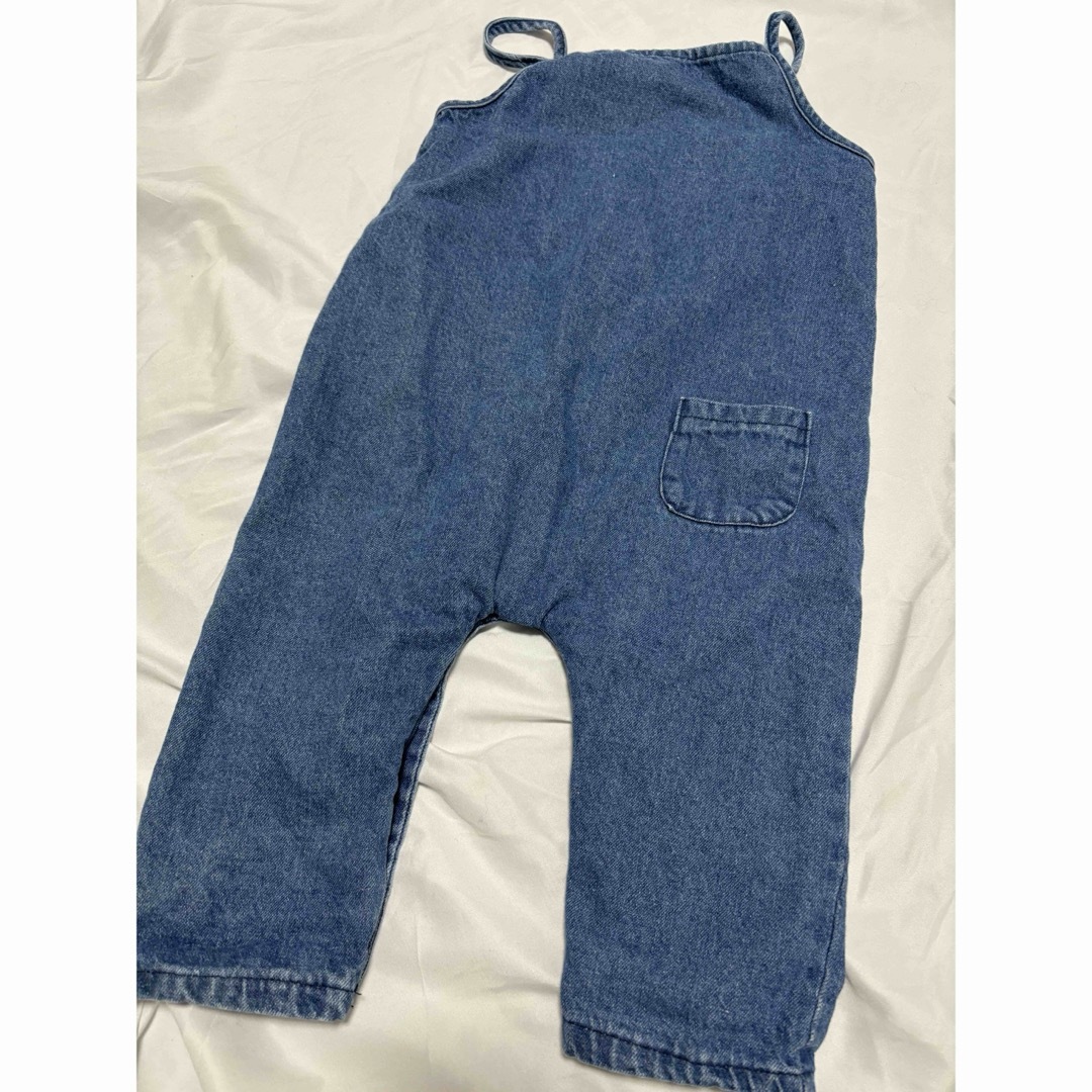 デニムロンパース　100 キッズ/ベビー/マタニティのキッズ服男の子用(90cm~)(パンツ/スパッツ)の商品写真