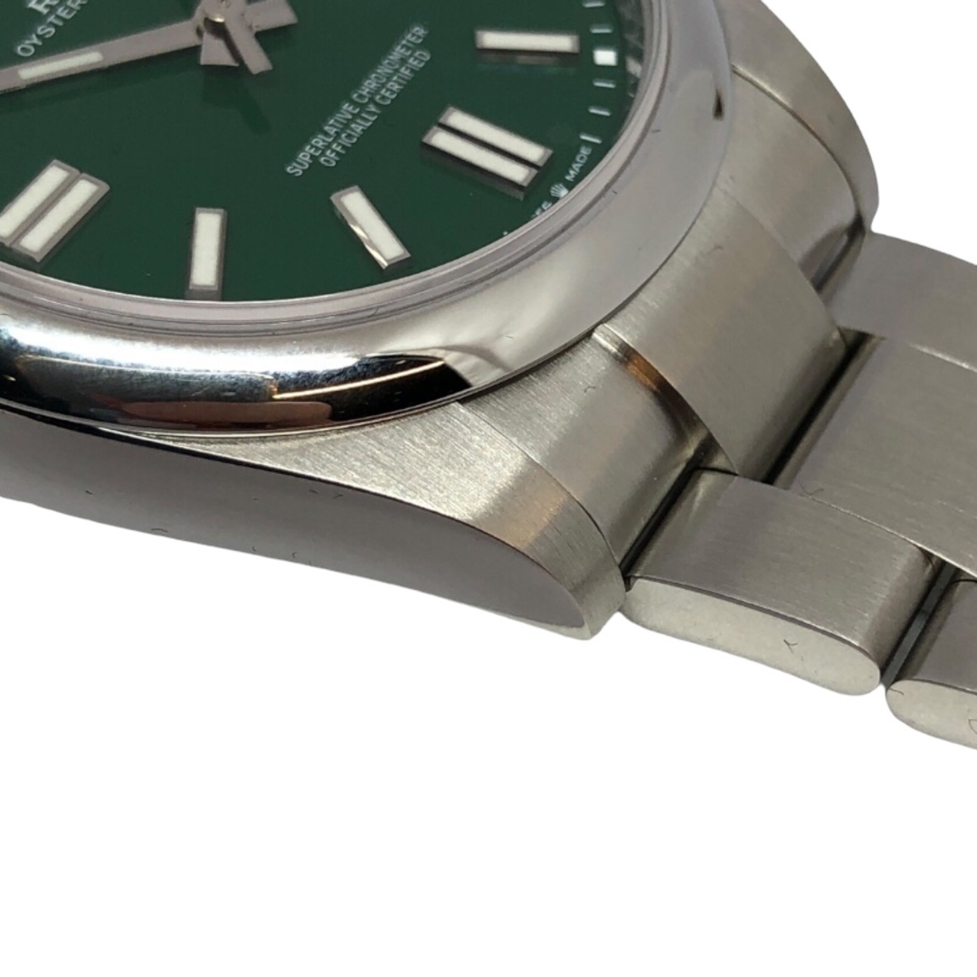 ROLEX(ロレックス)の　ロレックス ROLEX オイスターパーペチュアル41 ランダムシリアル 124300 グリーン SS 自動巻き メンズ 腕時計 メンズの時計(その他)の商品写真