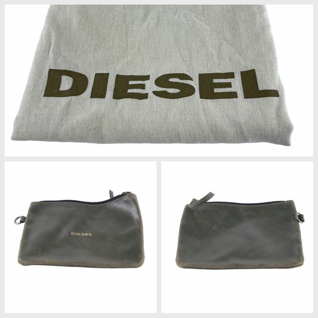 DIESEL(ディーゼル)のDIESEL　ディーゼル　トートバッグ　グリーン　レザー　A153 メンズのバッグ(トートバッグ)の商品写真