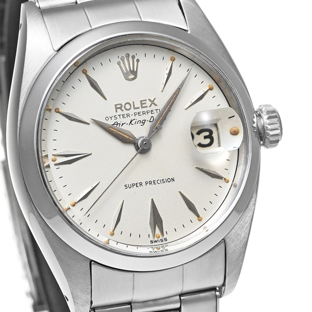 ROLEX(ロレックス)のROLEX エアキング デイト Ref.5700 シルバー アンティーク品 メンズ 腕時計 メンズの時計(腕時計(アナログ))の商品写真