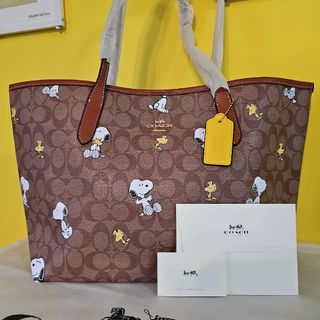 コーチ(COACH)のCOACH スヌーピー トートバッグ コーチ ウッドストック 可愛い 人気 新品(トートバッグ)