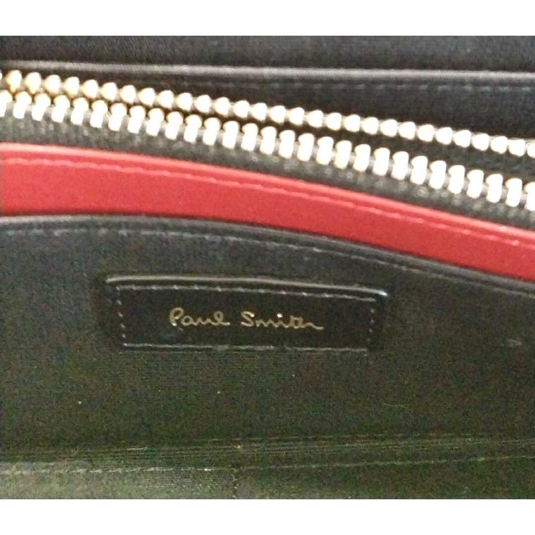 Paul Smith(ポールスミス)のポールスミス　がま口財布　長財布　ハート　ロゴ　ネイビー　レザー レディースのファッション小物(財布)の商品写真