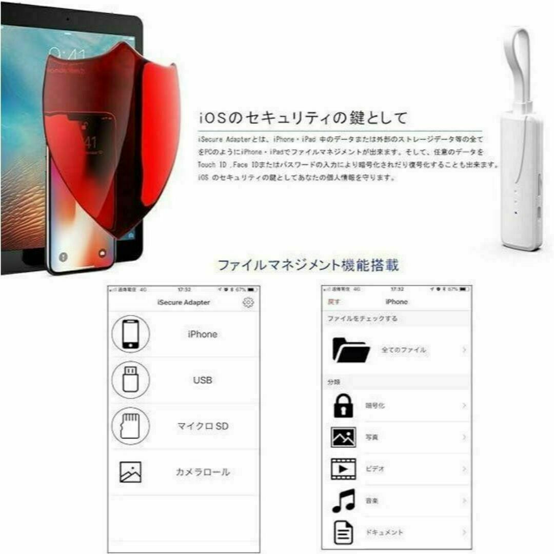 9775 iSecure Adapter SPTISA-8318 スマホ/家電/カメラのPC/タブレット(PC周辺機器)の商品写真