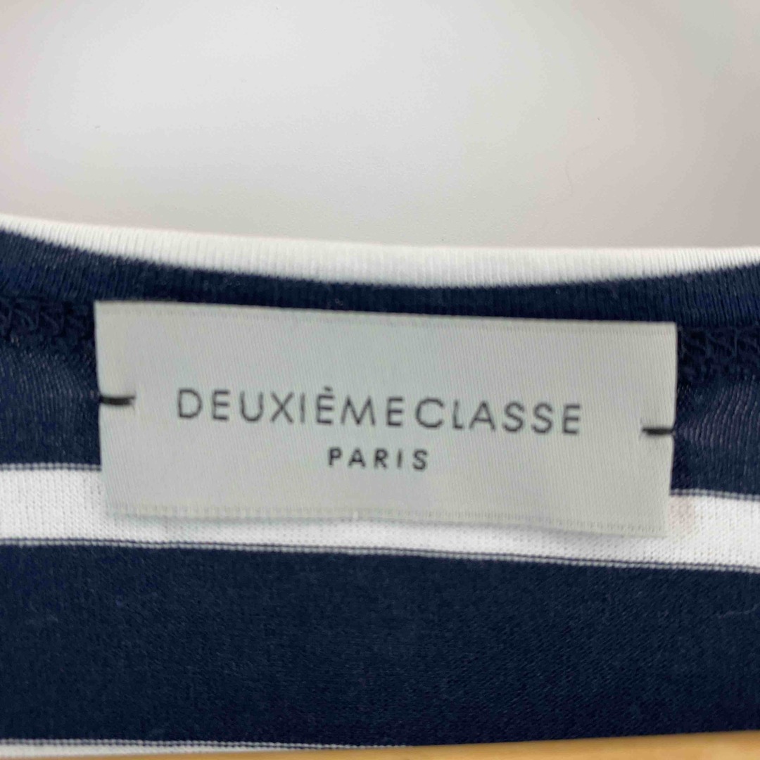 DEUXIEME CLASSE(ドゥーズィエムクラス)のDeuxieme Classe ドゥーズィエムクラス レディース Tシャツ（七分袖）ボーダー ネイビー レディースのトップス(Tシャツ(長袖/七分))の商品写真