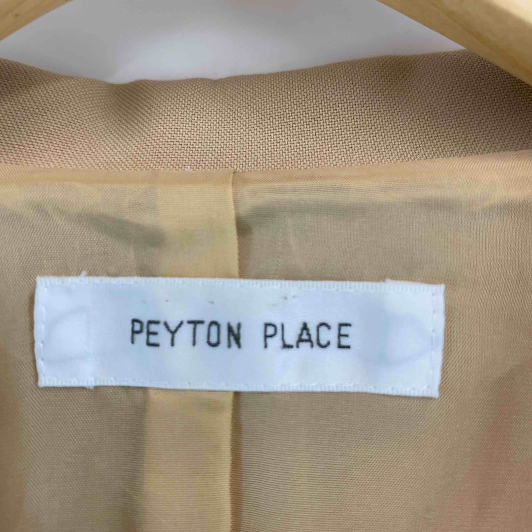 Peyton Place(ペイトンプレイス)のPEYTON PLACE ペイトンプレイス レディース テーラードジャケット スカートスーツ上下 スーツセットアップ ベージュ レディースのフォーマル/ドレス(スーツ)の商品写真