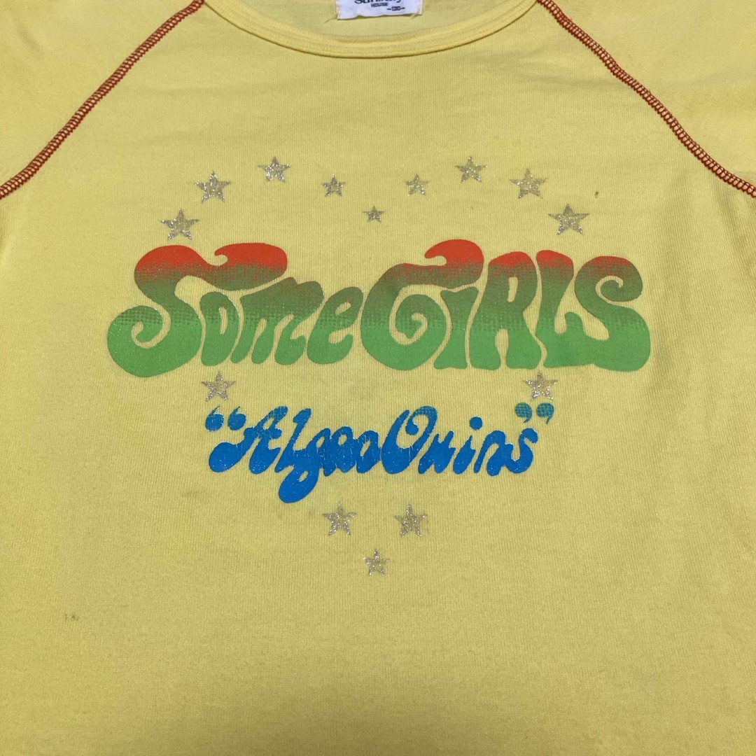 Tシャツ　イエロー　SOME GIRLS   130 キッズ/ベビー/マタニティのキッズ服女の子用(90cm~)(Tシャツ/カットソー)の商品写真