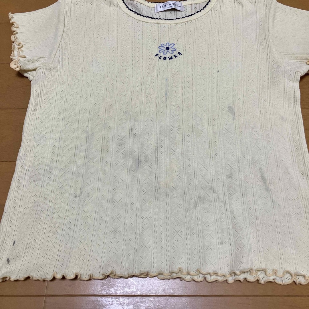 Tシャツ　イエロー　LUIJANNE   130 キッズ/ベビー/マタニティのキッズ服女の子用(90cm~)(Tシャツ/カットソー)の商品写真