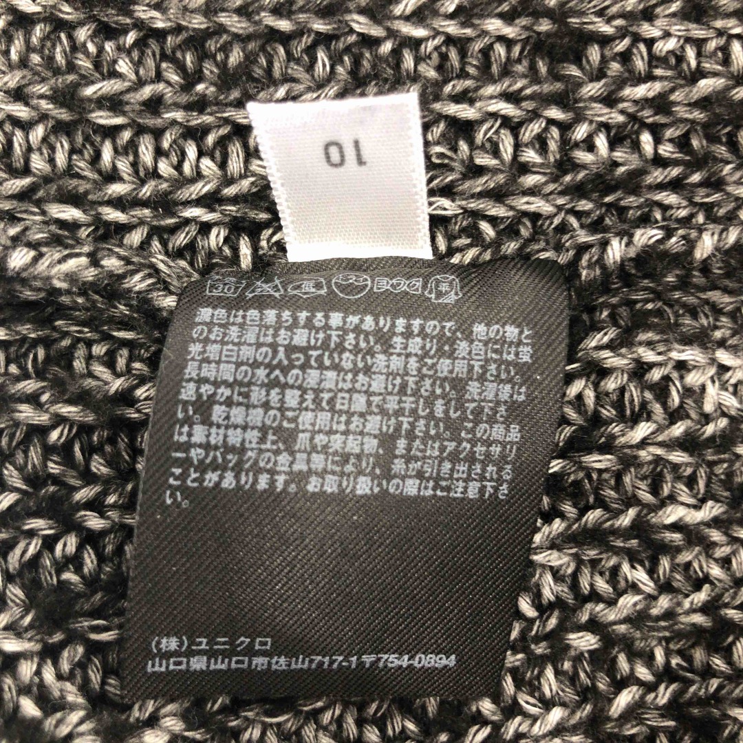 UNIQLO(ユニクロ)のUNIQLO ユニクロ レディース ニット/セーター 黒色 tk レディースのトップス(ニット/セーター)の商品写真
