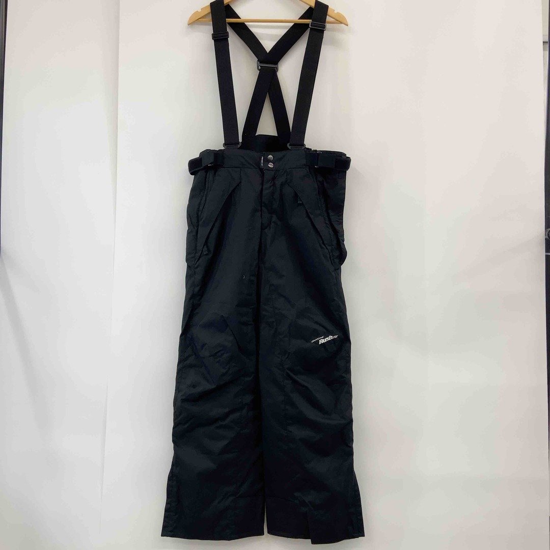 Rush メンズ サスペンダー付きパンツ スキーウェア スノボウェア ブラック メンズのパンツ(その他)の商品写真