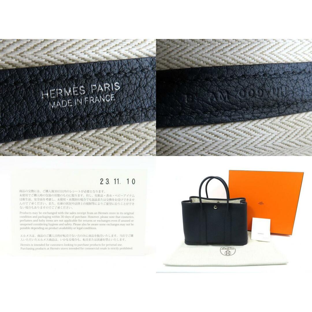 Hermes(エルメス)のエルメス ネゴンダ ブルーインディゴ SV金具 B刻印 ガーデンパーティ TPM ハンドバッグ 【池袋店】【中古】 レディースのバッグ(ハンドバッグ)の商品写真