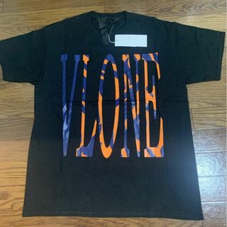 ヴィーローン(VLONE)の☆Tシャツ　VLONE　ブラック タイガー ブルー 黒 青 虎柄 L(Tシャツ(半袖/袖なし))