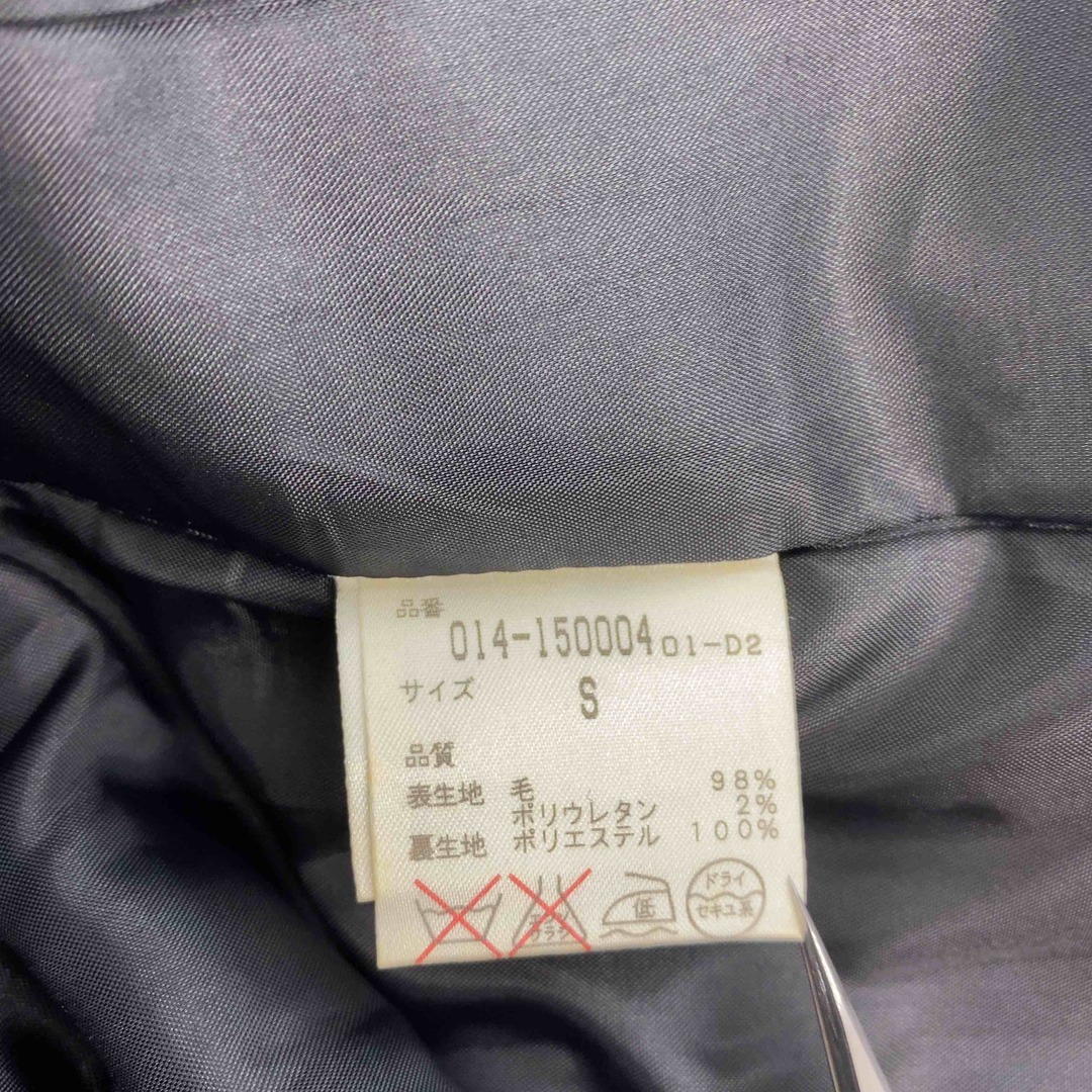 vert dense  レディース テーラードジャケット　パンツスタイル　スーツ　セットアップ　ボタンフライ　グレー　毛混 レディースのフォーマル/ドレス(スーツ)の商品写真