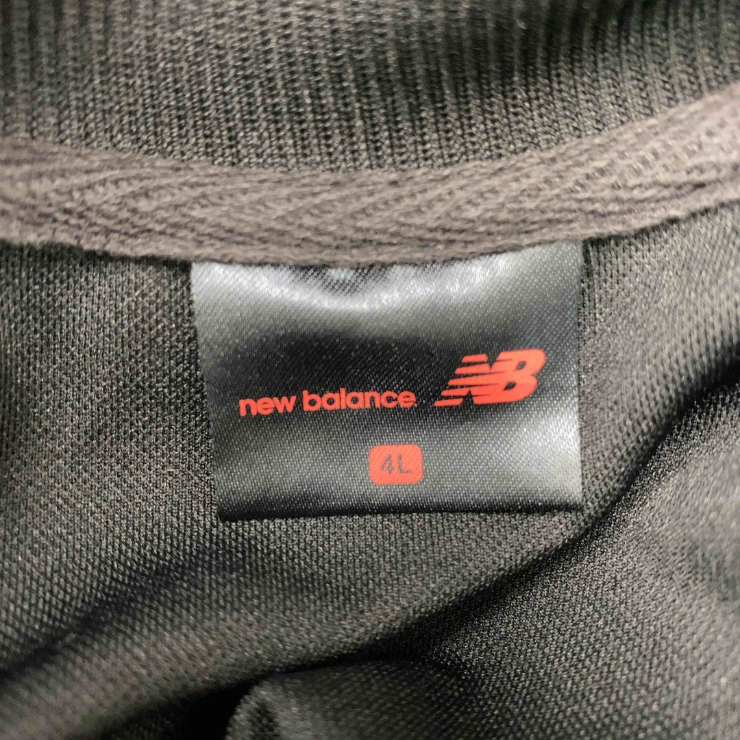 New Balance(ニューバランス)のNEW BALANCE ニューバランス メンズ ブルゾン　ジャージ　ジップアップ　ロゴプリント　黒 メンズのジャケット/アウター(ブルゾン)の商品写真