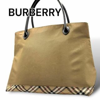 BURBERRY - BURBERRY バーバリー　トートバッグ（A4可）ナイロン　ブラウン　J010